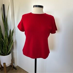 Vintage Valerie Stevens Cashmere Women's Red Sweater